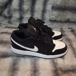 Nike Jordan Black and White Mid Tops